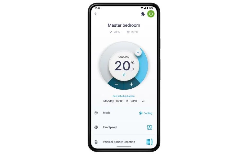 Daikin onecta rakendus — Õhksoojuspump   Daikin Comfora