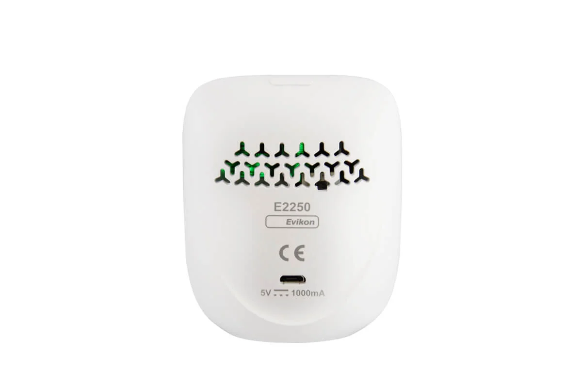 E2250 BACK — CO₂ ÕHUKVALITEEDI MONITOR EVIKON E2250