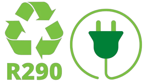 R290_loodussõbralik_ja_säästlik R290 loodussobralik ja saastlik — Portatiivne konditsioneer AlpicAir AM35