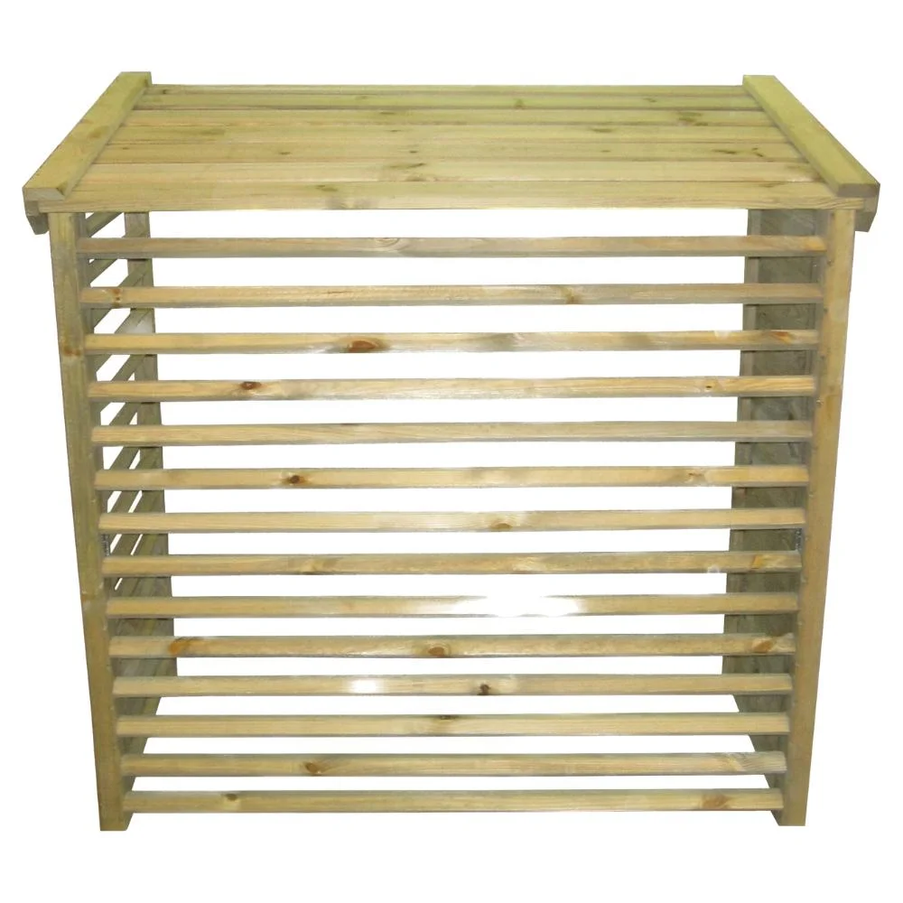 Õhk vesi soojuspumba varjestuskast Ohk vesi soojuspumba varjestuskast 1 — Õhk-vesi soojuspumba varjestuskast puidust