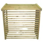 Ohk vesi soojuspumba varjestuskast — Õhk-vesi soojuspumba varjestuskast  puidust