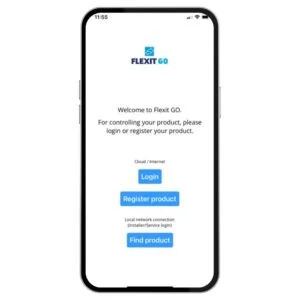 Flexit mobiilirakendus — Ventilatsiooniseade  Flexit Nordic S