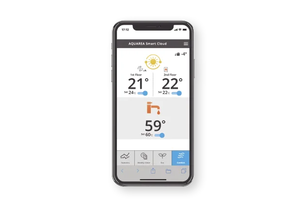 Panasonic smart cloud — Õhk-vesi soojuspump   Panasonic Aquarea T-CAP