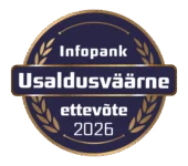 KLIIMAKAUBAMAJA_OU_11212544_Usaldusvaarne_ettevote_2026_Margis_EE Infopanga usaldisväärne ettevõte 2026 märgis